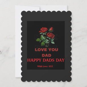 Tag der benutzerdefinierten Vater "Liebe Sie Vater Feiertagskarte