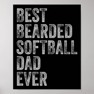 Tag der besten Bartbildung-Vater Poster