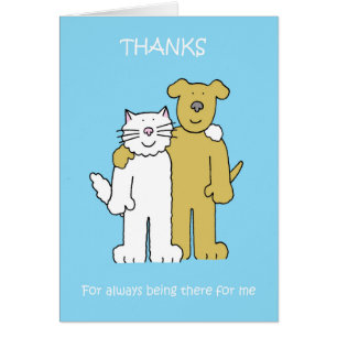 Tag der besten Freunde 8. Juni Cartoon Cat and Dog