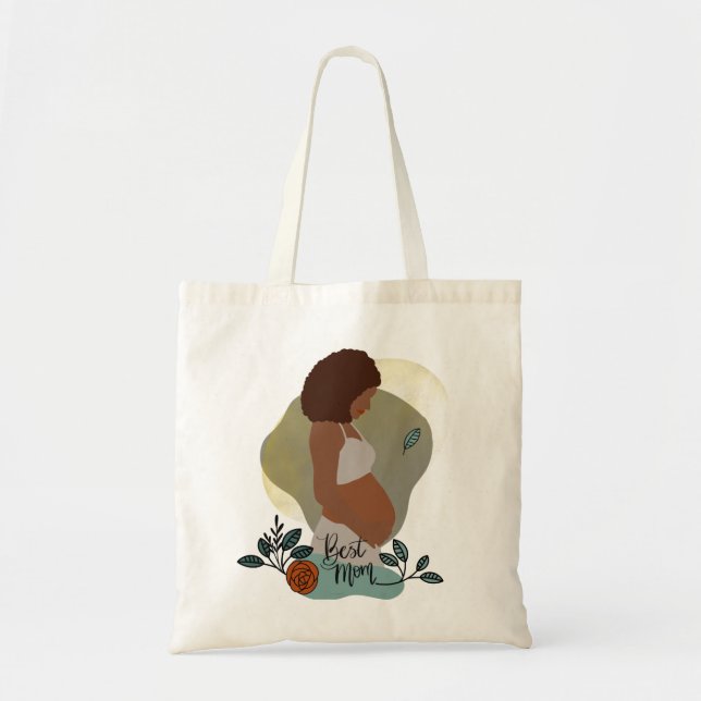 Tag der besten Mama-zu-Geburt-Mütter von Boho Tragetasche (Vorne)
