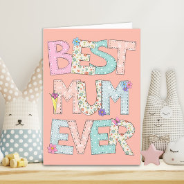 Tag der besten Mutter je Pfirsichmütter Feiertagskarte