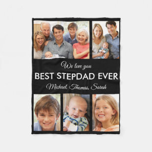 Tag der besten Stepdad je Fotocollage Vathers Fleecedecke