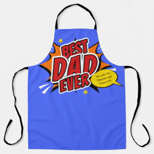 Tag der besten Vater je Comic Superhero Fathons Schürze
