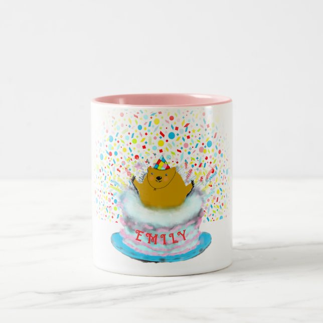 Tag der Bodenschätze Zweifarbige Tasse (Mittel)