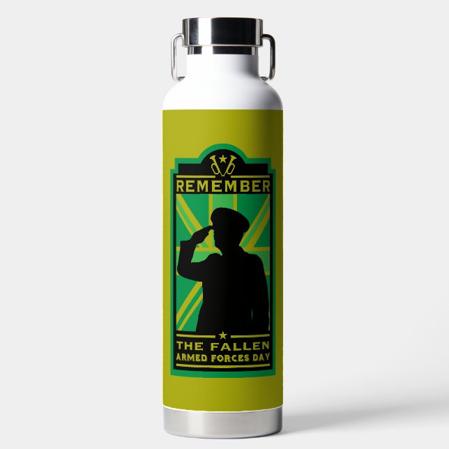 Tag der britischen Streitkräfte Trinkflasche (Vorderseite)