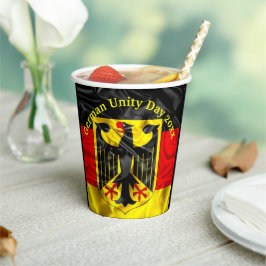 Tag der Deutschen Einheit, Nationalfeiertag Deutsc Pappbecher