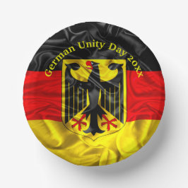 Tag der Deutschen Einheit, Nationalfeiertag Deutsc Pappteller