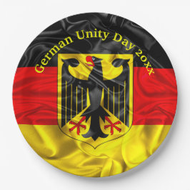 Tag der Deutschen Einheit, Nationalfeiertag Deutsc Pappteller