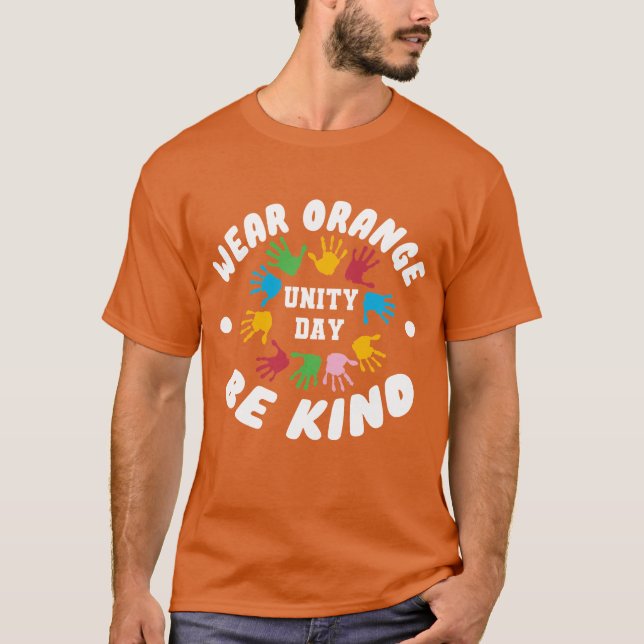 Tag der Einheit tragen Orange T-Shirt (Vorderseite)