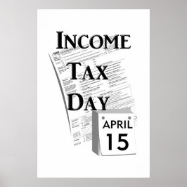 Tag der Einkommensteuer Poster