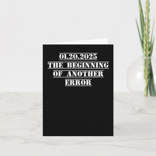 Tag der Einweihung 2025 Anti-Trump Funny Sprichwor Karte