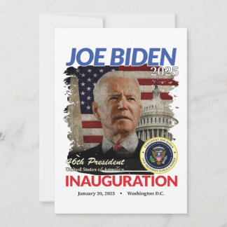 Tag der Einweihung 2025 Joe Biden Viewing Party Einladung