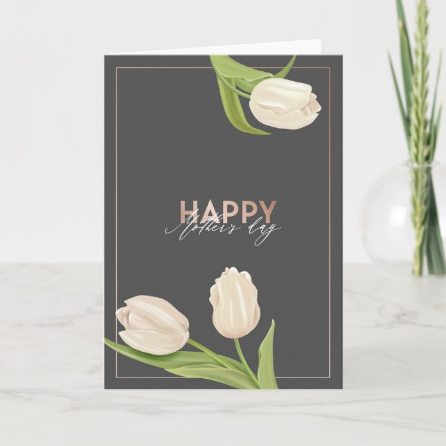 Tag der eleganten Mütter Feiertagskarte (Vorderseite)