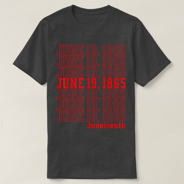 Tag der Emanzipation am 19. Juni T-Shirt (Design vorne)