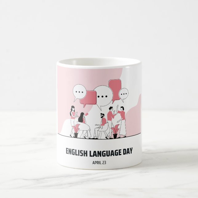 Tag der englischen Sprache Kaffeetasse (Mittel)