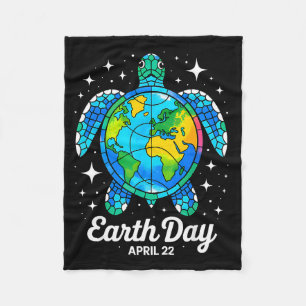 Tag der Erde 2026 Erde Meer Tag der Erde Schildkrö Fleecedecke