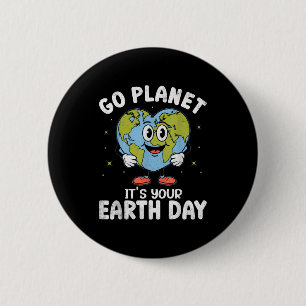 Tag der Erde 2026 geh Planet Erde Tag Männer Fraue Button