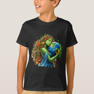 Tag der Erde 2026 grüne Mutter Natur Planet Frauen T-Shirt