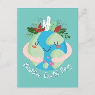 Tag der Erde der niedlichen Mutter Postkarte