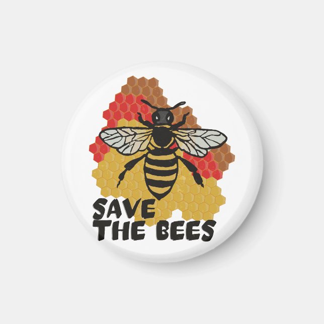Tag der Erde, die Bienen Gerettet Magnet (Vorne)