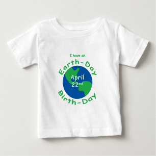 Tag der Erde-Geburtstag Baby T-shirt