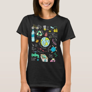 Tag der Erde Grafik rettet den Planeten T-Shirt