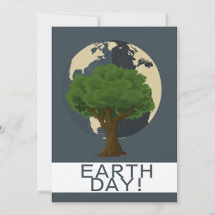 Tag der Erde, grün gehen, unseren Planeten Gerette Feiertagskarte