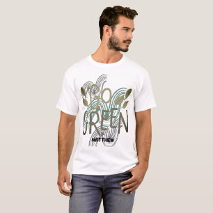 Tag der Erde, grün, Kunst, einfache, elegante Ange T-Shirt