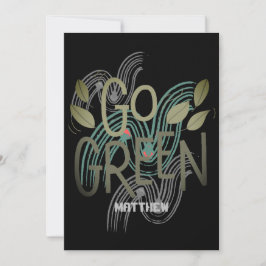 Tag der Erde, grün, Kunst, einfache, elegante Wiss Karte