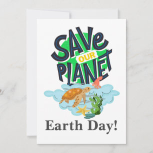 Tag der Erde, grün, Rett unseren Planeten