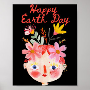Tag der Erde grüner Planet Umweltbewusstsein Poster