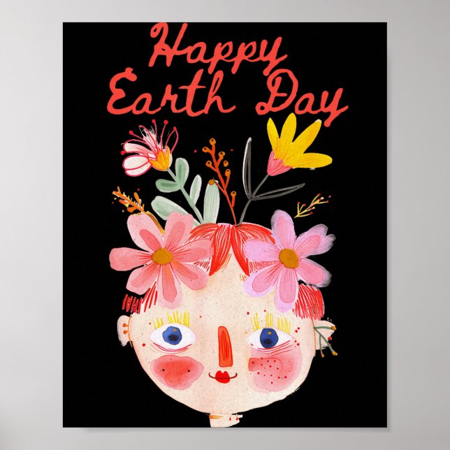 Tag der Erde grüner Planet Umweltbewusstsein Poster (Vorne)