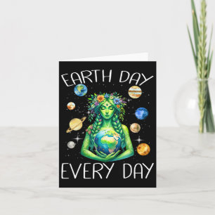 Tag der Erde Hippie Nature Gaia Griechischer Gott Karte