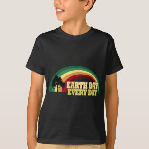 Tag der Erde jeden Tag Baum Umweltschutz T-Shirt