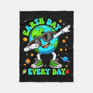 Tag der Erde jeden Tag Dabbing-Planet Umwelt Männe Fleecedecke