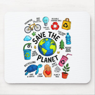 Tag der Erde jeden Tag Es gibt keinen Planeten B R Mousepad