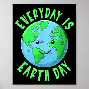 Tag der Erde jeden Tag Kinder retten Erde retten P Poster