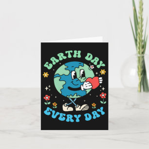 Tag der Erde Jeden Tag Niedlicher Planet Happy Ear Karte
