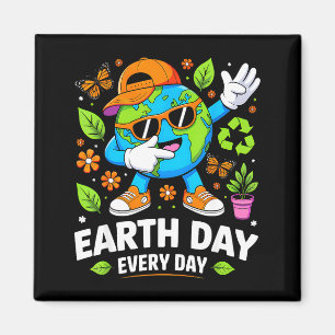 Tag der Erde jeden Tag, rette den Planeten, Dabbin Magnet