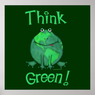 Tag der Erde-Klimafrosch Poster