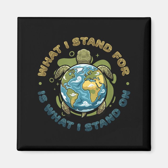 Tag der Erde Klimawandel Bewusstsein Umwelt Magnet (Vorne)