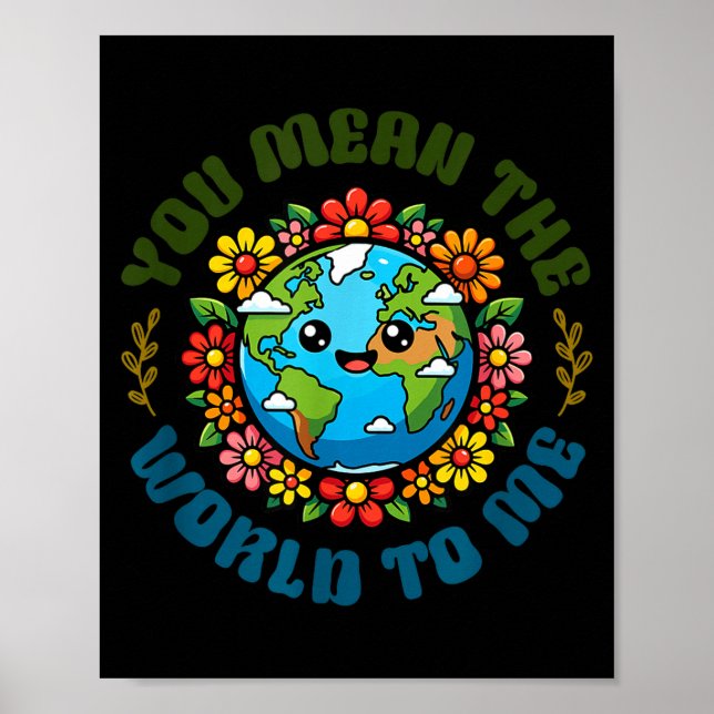 Tag der Erde Klimawandel Bewusstsein Umwelt Poster (Vorne)