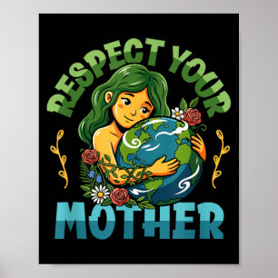 Tag der Erde Klimawandel Bewusstsein Umwelt Poster