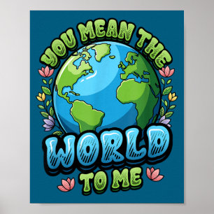 Tag der Erde Klimawandel Bewusstsein Umwelt Poster