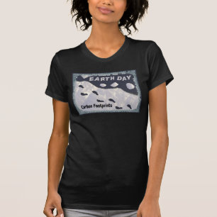 Tag der Erde - Kohlenstoff-Fußabdrücke T-Shirt