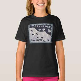 Tag der Erde - Kohlenstoff-Fußabdrücke T-Shirt