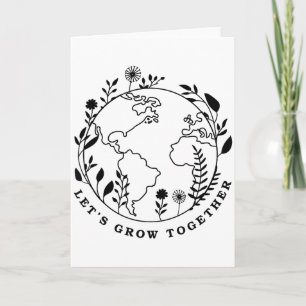 Tag der Erde Lasst uns zusammen wachsen  Karte
