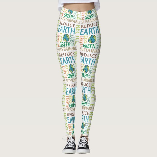 Tag der Erde Leggings (Vorderseite)