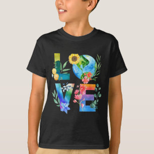 Tag der Erde Liebe Floral Tag der Erde Täglich Ret T-Shirt