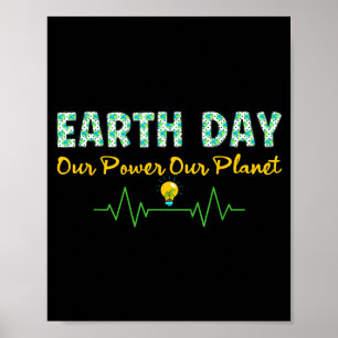 Tag der Erde Macht 2026 Planet Männer Frauen Kinde Poster
